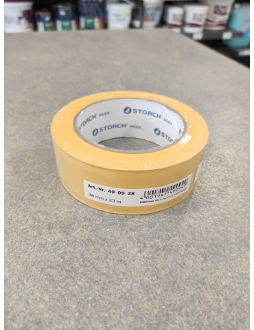 Kaina - Lipni juosta PVC, geltona, 33metrų, 38-50mm| STORCH 4909XX