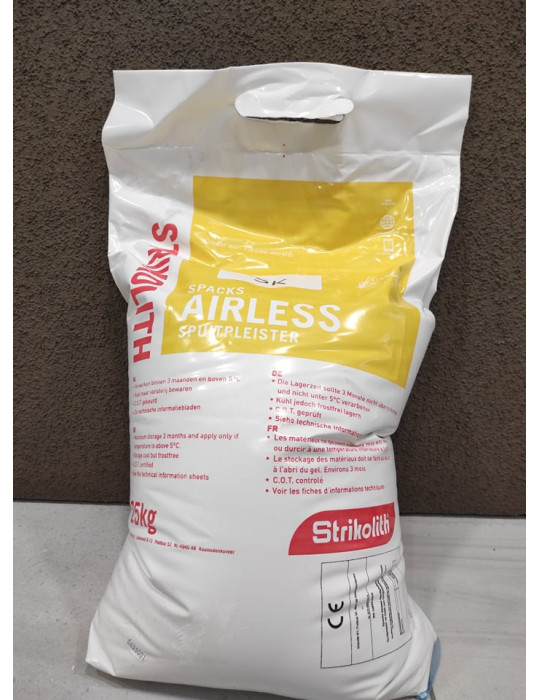 Kaina - Glaistas - beoris purškiamas tinkas 25KG| STRIKOLITH AIRLESS SK UNIQ