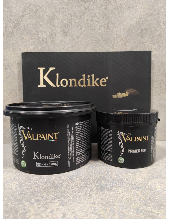 KLONDIKE - tamsesnis dekoras sienoms. Galimi efektai su sidabro arba aukso atspalviais - Dekoro rinkinys VALPAINT Klondike