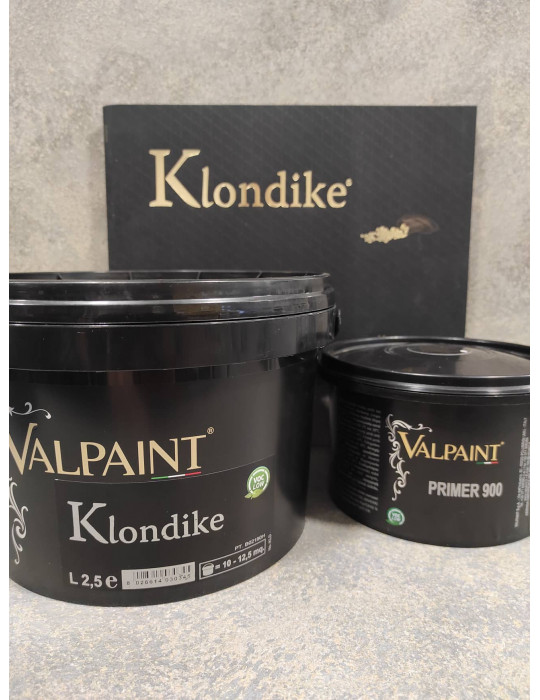 KLONDIKE - tamsesnis dekoras sienoms. Galimi efektai su sidabro arba aukso atspalviais - Dekoro rinkinys VALPAINT Klondike