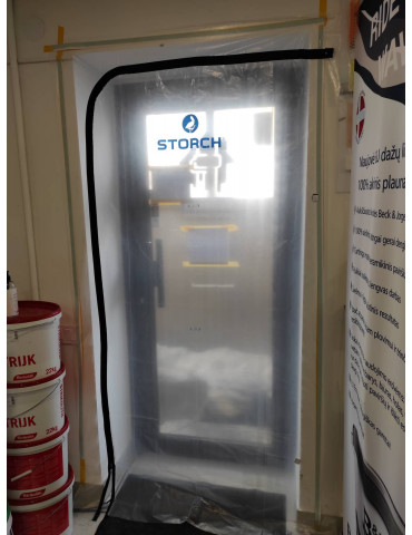 Kaina - Durų uždanga su užtrauktuku 220x120cm| STORCH 855801