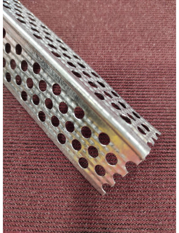 Kaina - Kampas glaistymo 90° CP cinkuotas, rifliuotas 31x31mm 300cm| PROTEKTOR 1078 (1vnt)