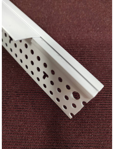 Kaina - Šešėlinė siūlė 1mm / užbaigimo profilis GKP sandūroms su kt. paviršiais 300cm| PROTEKTOR 3766