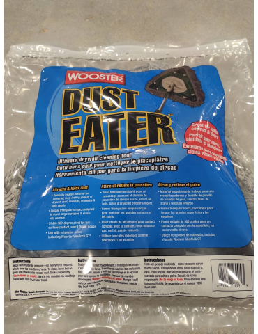 Kaina - Šluota - statybinė dulkių valymo šluostė su pagrindu | WOOSTER DUST EATER (JAV)