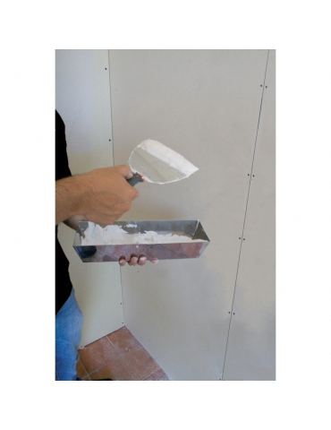 Kaina - Vonelė glaistui EDMA nerūdijančio plieno talpa tinkui 30cm/12" 066655