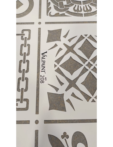 Kaina - Trafaretas sienų dekorui daugkartinis| VALPAINT Art.208 Pictus stencil
