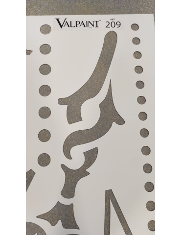 Kaina - Trafaretas sienų dekorui daugkartinis| VALPAINT Art.209 Pictus stencil