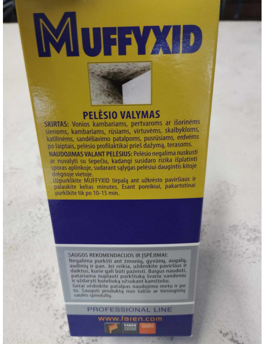 Kaina - Valiklis nuo pelėsio Muffyxid 500ml.