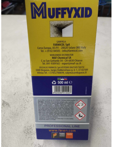 Kaina - Valiklis nuo pelėsio Muffyxid 500ml.