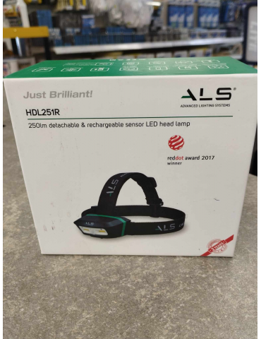 Kaina - Lempa ALS ant galvos 250lm