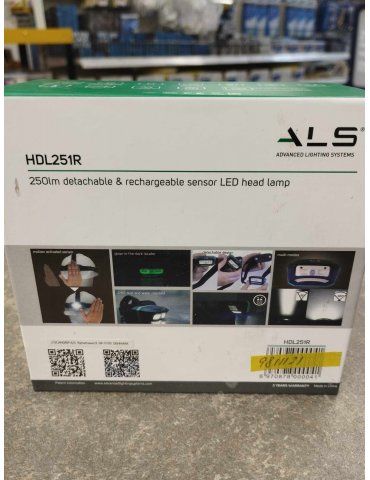 Kaina - Lempa ALS ant galvos 250lm