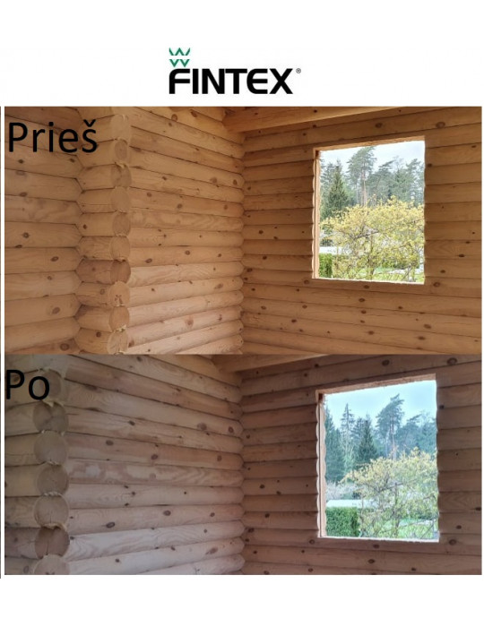 Kaina - Dažyvė medienai (minkštai) vandens pagrindo, matinė, skaidri, tonuojama, apsauginė, lauko| FINTEX WOODTEX PUUOLJY AKVA